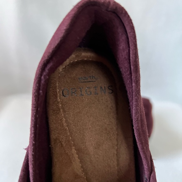 Earth Origins Size 7 Raisin/Plum/Burgundy Suede Shoes. - Picture 11 of 14